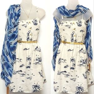 Aeropostale Summer Vibes Beach Linen Blend Dress